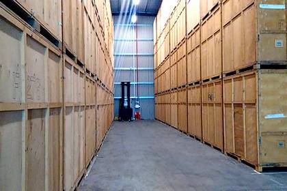 Inside our storage warehouse