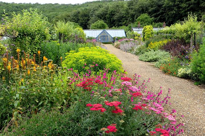 Kitchen garden at country house